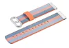 MYBANDZ Szövet óraszíj (narancs-kék)/ 22mm
