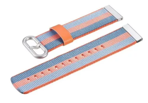 MYBANDZ Szövet óraszíj (narancs-kék)/ 22mm