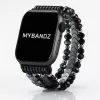 Apple Watch gyöngyös fém óraszíj-fekete /40/41 és 42 mm