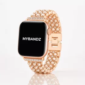  Apple Watch gyöngysoros fém óraszíj-rosegold /40/41 és 42 mm