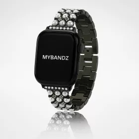   Apple Watch gyöngysoros fém óraszíj-fekete /40/41 és 42 mm