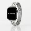 Apple Watch gyöngysoros fém óraszíj-ezüst /40/41 és 42 mm