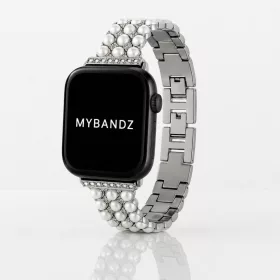   Apple Watch gyöngysoros fém óraszíj-ezüst /40/41 és 42 mm