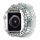 Apple Watch gyöngyös fém óraszíj-ezüst /42/44/45/49 mm