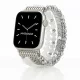 Apple Watch gyöngyös fém óraszíj-ezüst /44/45//46/49 mm