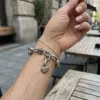 Apple Watch Love fém karkötő szíj-ezüst /44/45//46/49 mm