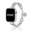 Apple Watch Love fém karkötő szíj-ezüst /40/41 és 42mm