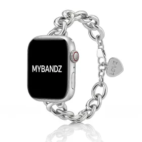Apple Watch Love fém karkötő szíj-ezüst /40/41 és 42mm