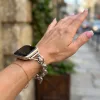 Apple Watch Love fém karkötő szíj-ezüst /40/41 és 42mm