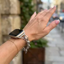 Apple Watch Love fém karkötő szíj-ezüst /40/41 és 42mm
