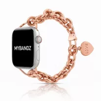   Apple Watch Love fém karkötő szíj-rosegold /40/41 és 42mm