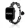 Apple Watch Love fém karkötő szíj-fekete /40/41 és 42mm