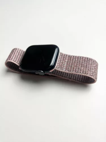 Apple Watch rugalmas szövet óraszíj /rózsaszín - homok/ 40/41 és 42mm