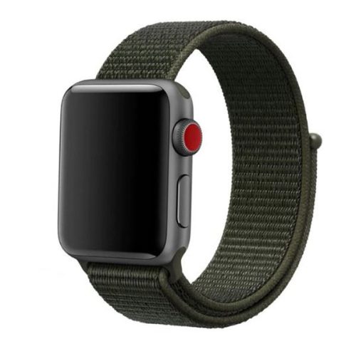 Apple Watch rugalmas szövet óraszíj /khaki/ 38/40/41 mm