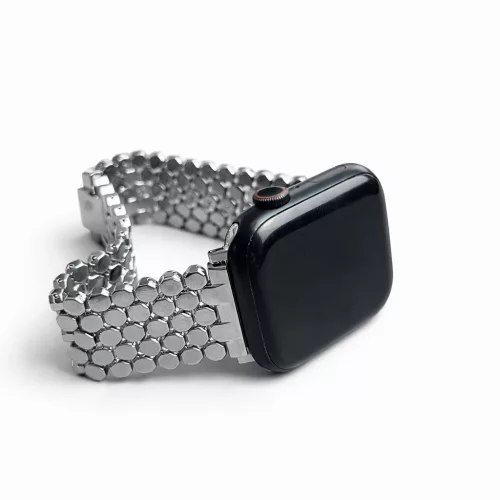 Apple Watch Róma fém óraszíj /ezüst/ 44/45/46/49 mm