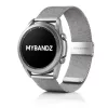 MYBANDZ Csatos milánói  fém óraszíj /ezüst / 20mm
