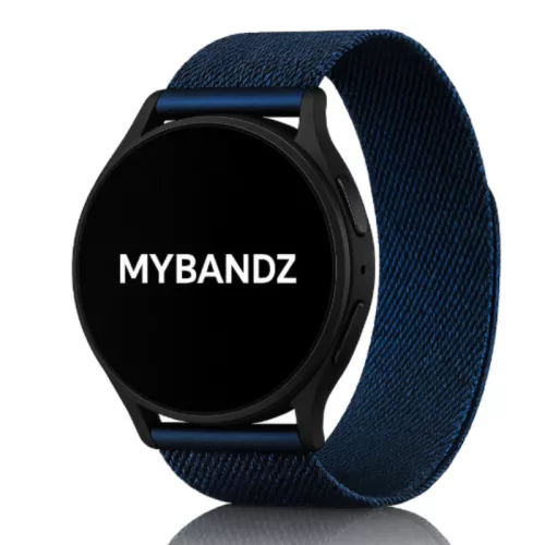 MYBANDZ Milánói mágneses fém óraszíj / sötétkék / 20mm