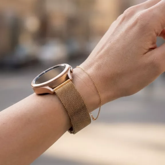 MYBANDZ Milánói mágneses fém óraszíj / rosegold / 20mm
