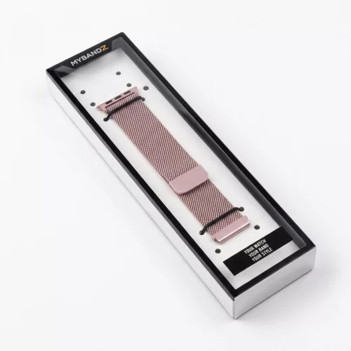 MYBANDZ Milánói mágneses fém óraszíj / pink-arany / 20mm