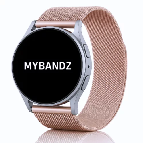 MYBANDZ Milánói mágneses fém óraszíj / pink-arany / 20mm
