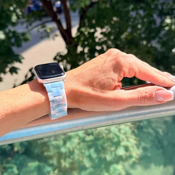 Apple Watch Marble kerámia óraszíj-kék márvány/ 40/41 és 42 mm