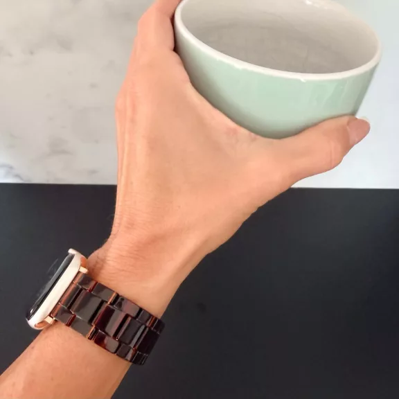 Apple Watch Marble kerámia óraszíj-sötétbarna márvány/ 40/41 és 42 mm