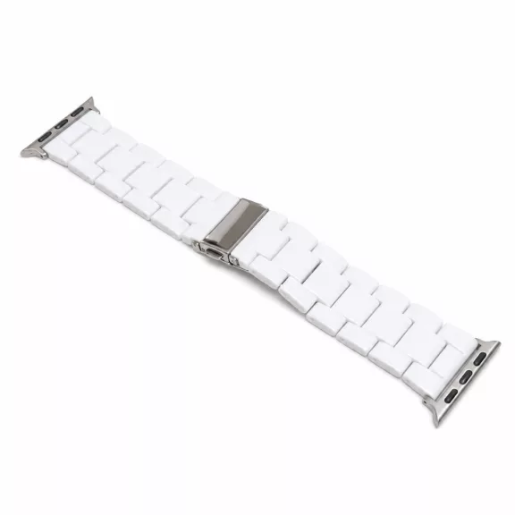 Apple Watch Marble kerámia óraszíj-fehér/ 42/44/45/49