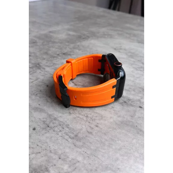 Apple Watch Element óraszíj-narancs(fekete) 44/45/46 és 49 mm