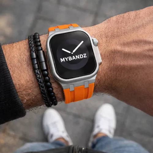 Apple Watch Element óraszíj-narancs(ezüst) 44/45/46 és 49 mm