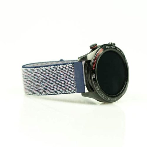 MYBANDZ Tépőzáras rugalmas szövet óraszíj / éjkék / 22mm