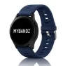 Mybandz bordázott szilikon óraszíj-mélykék/22mm