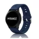 Mybandz bordázott szilikon óraszíj-mélykék/22mm