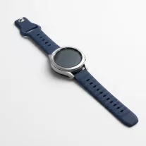 Mybandz bordázott szilikon óraszíj-mélykék/22mm