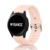 Mybandz bordázott szilikon óraszíj-púder/22mm