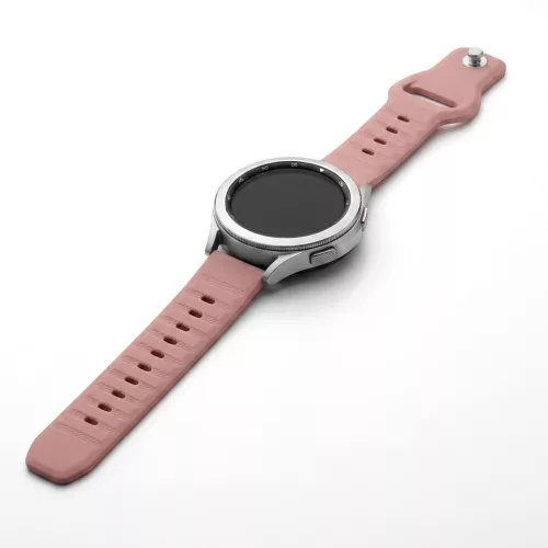 Mybandz bordázott szilikon óraszíj-púder/22mm