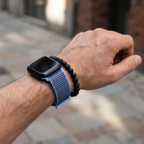Apple Watch rugalmas szövet óraszíj /égszínkék/ 40/41 és 42mm