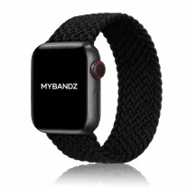   Apple Watch fonott rugalmas szövet óraszíj /fekete/ 40/41 és 42 mm