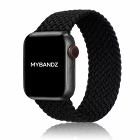   Apple Watch fonott rugalmas szövet óraszíj /fekete/ 40/41 és 42 mm