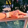 Apple Watch fonott rugalmas szövet óraszíj /bézs/ 40/41 és 42 mm