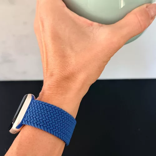 Apple Watch fonott rugalmas szövet óraszíj /mélykék/ 40/41 és 42 mm