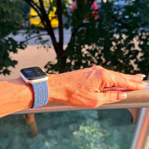Apple Watch fonott rugalmas szövet óraszíj /mélykék/ 40/41 és 42 mm