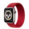 Apple Watch fonott rugalmas szövet óraszíj /piros/ 40/41 és 42 mm