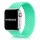 Apple Watch fonott rugalmas szövet óraszíj /mentazöld/ 44/45/46/49 mm