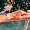 Apple Watch fonott rugalmas szövet óraszíj /mentazöld/ 44/45/46/49 mm