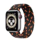 Apple Watch fonott rugalmas szövet óraszíj /fekete-narancs/ 44/45/46/49 mm