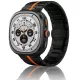 Mybandz Space fém óraszíj-fekete-narancs/Samsung Galaxy Watch Ultra