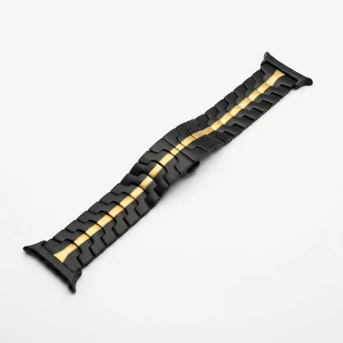 Mybandz Space fém óraszíj-fekete-arany/Samsung Galaxy Watch Ultra