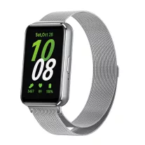   MYBANDZ Milánói mágneses fém óraszíj / ezüst / Samsung Galaxy Fit 3