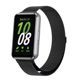   MYBANDZ Milánói mágneses fém óraszíj / fekete / Samsung Galaxy Fit 3