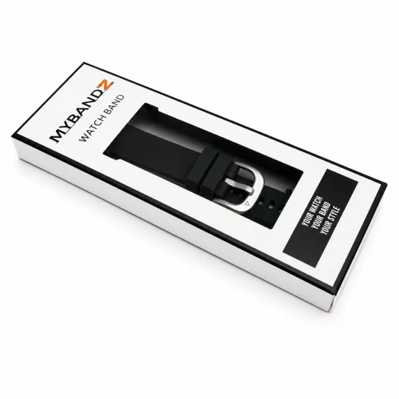 MYBANDZ Pure Szilikon óraszíj / fekete / Samsung Galaxy Fit 3